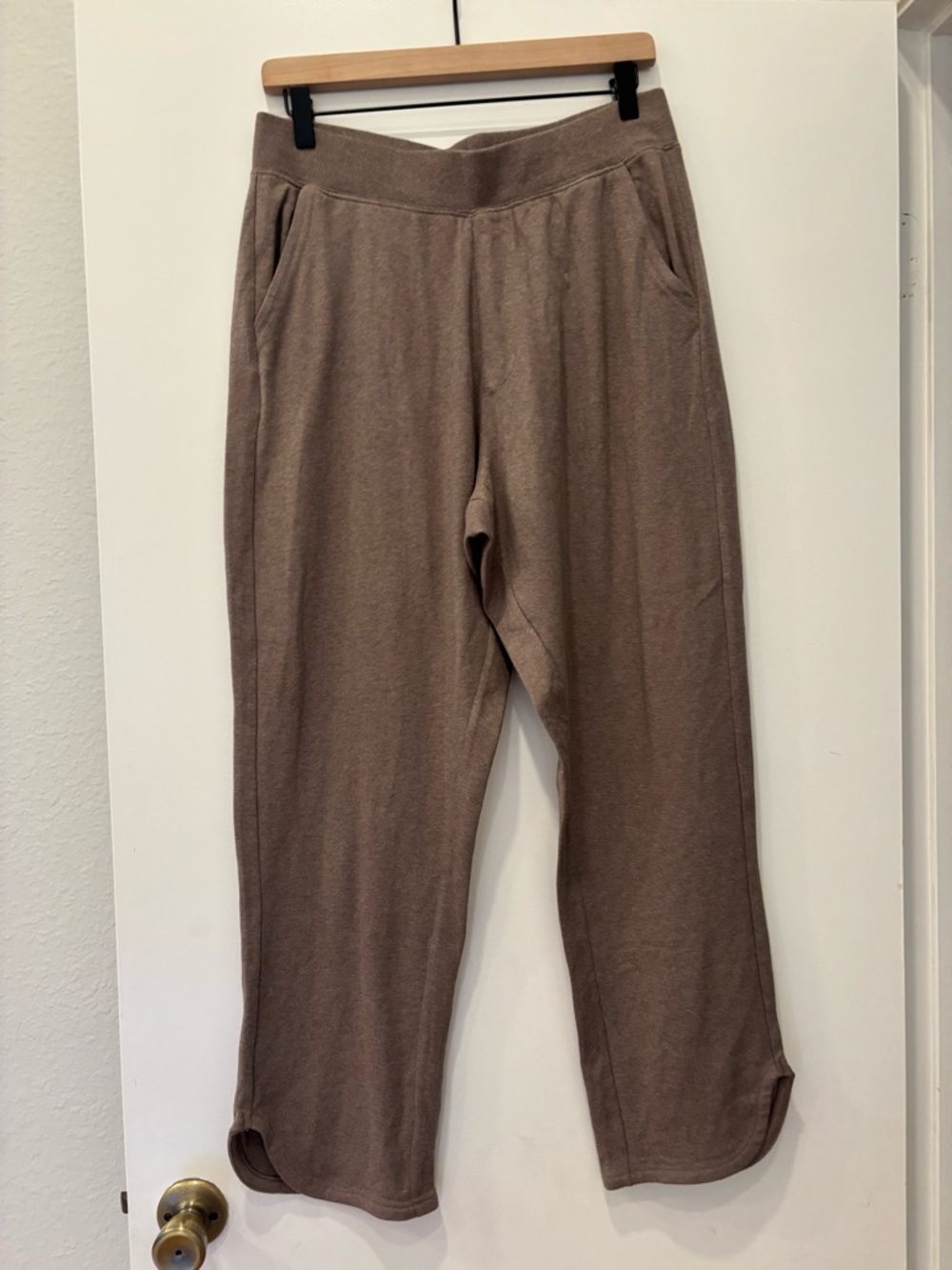NWOT Pact Organic Cotton Wide Leg pull on ankle pant relaxed soft comfy relaxed